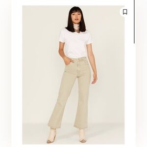 Rolla's east coast high rise flare jeans crop